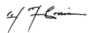 W. Mark Crain Signature